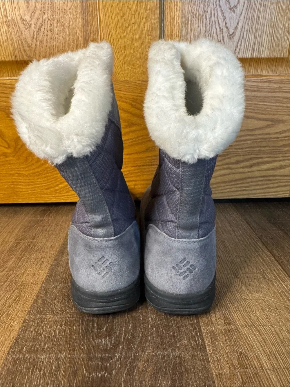 Columbia Heavenly Slip Omni-Heat Snow Boots Grey Size 9